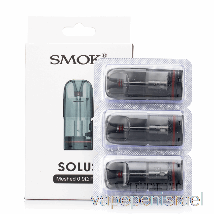 תרמילים להחלפה חד-פעמיים Vape Israel Smok Solus 0.9ohm תרמילים מרושתים
